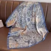 foulard carré en soie pour femmes, foulard de luxe imprimé floral, bandeau en satin doux, sac à mains, ruban, hijab, bandeau, nouvelle collection
