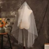 voile de mariée long monocouche, bricolage en tulle pour femmes, simple et élégant, accessoires de fête d'enterrement de vie de jeune fille, pour fête de mariage