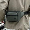 sac de taille pour homme de haute qualité unisexe sac de poitrine couleur unie fanny pack décontracté voyage en plein air sac à bandoulière nouveau homme sac à bandoulière
