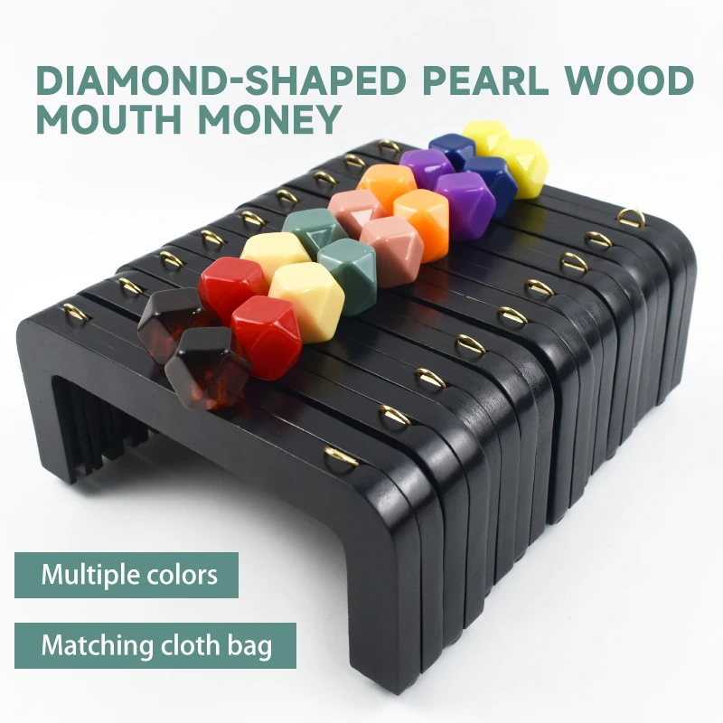 poignée de sac à main en bois noir pour femmes, 1 pièce, 20cm, cadre de sac à main tissé, pince de portefeuille, supports de fermeture faits à la main, accessoires de sac de bricolage