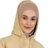 foulard en chanvre de couleur unie pour femmes, prêt à l'emploi, couvre cou, hijabs de sport, châles et enveloppes islamiques sans épingle, nouvelle collection