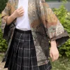 kimono traditionnel japonais confortable et respirant pour femme, vêtement imprimé de style traditionnel, cardigan d'Été