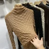 t shirts beiges 2025 vêtements maigres marron col roulé femmes t shirts emo une pièce femmes hauts de luxe de haute qualité tendance t shirts