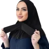bonnet modal hijab sport Écharpe pour femme Élastique réglable avec attache au dos pour un confort élégant toute la journée durabilité hijabs instantanés