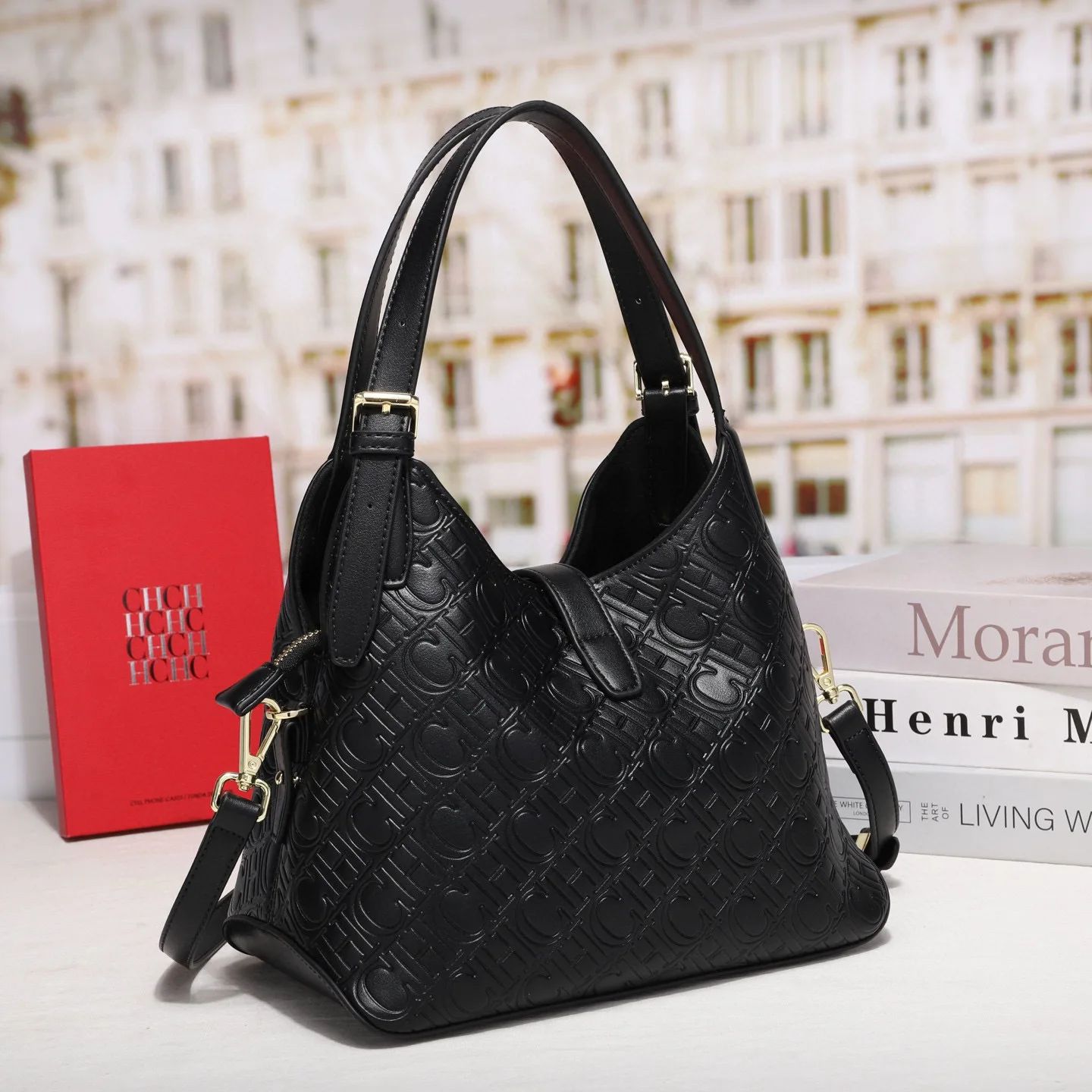 ch sac seau vintage pour femmes, bandoulière sous les bras, fourre tout chic pour le quotidien, élégant et spacieux, nouvelle collection 2025 