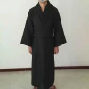 robe kimono noire classique pour hommes, vêtements de samouraï, cosplay traditionnel japonais yukata, pyjama pour la maison, peignoir