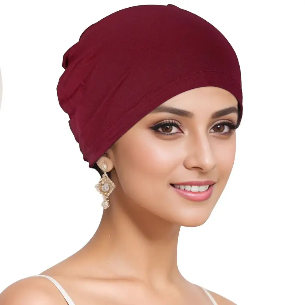 casquettes hijab musulmanes en coton, sous Écharpe fermée, turban musulman, capuche artificiel astique, bonnet pour femme, nouvelle collection
