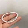 bracelet de perles en zircon pour femmes, rétro français, simple, fait à la main, nouveau, élégant, bijoux de luxe, cadeaux d'anniversaire pour femmes