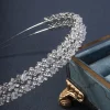 bandes de cheveux en cristal double couche brillantes pour femmes et filles, bandeau scintillant en strass, cerceaux pour cheveux, accessoires de cheveux à la mode
