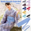 ceinture kimono de style japonais pour femmes, corset de robe, robe hanfu traditionnelle chinoise rétro, niche ary, haori obi entremirobe