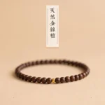 Bracelet en bois de santal naturel pour femmes, Style rétro, perles de prière bouddhiste, cadeau parfait pour les amis