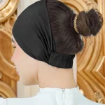 Turban intérieur en coton doux pour femmes musulmanes, bonnet, sous-écharpe islamique, bandeau de sauna, bonnet tubulaire, bande, casquette hijab, nouveau