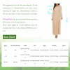 femmes abayas robe arabe islamique à manches longues prière musulmane dubaï caftan longues robes ample basique maxi robe longue dubaï caftan