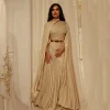 robe de soirée arabe avec cape plissée, robes de soirée a ligne pour les occasions formelles, taille personnalisée, longue robe de rharabe