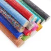 autocollant en maille de bande de strass, scrapbook auto adhésif pour robe en tissu, meubles, décoration de voiture, verre flash, 20x24cm