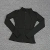 manteau de sport pour femmes, chemise de yoga, slim, manches longues, course rapide, pilates, fitness, haut, vêtements