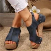 mode femme chaussures d'été sandales sandales compensées pour femmes élégantes femmes sandales glisser huaraches femme femmes talons chaussures