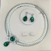 Ensemble de boucles d&rsquo;oreilles et collier de perles Double pour femmes, ensemble de bijoux Vintage élégant en fausses perles, cadeau de fête et de vacances