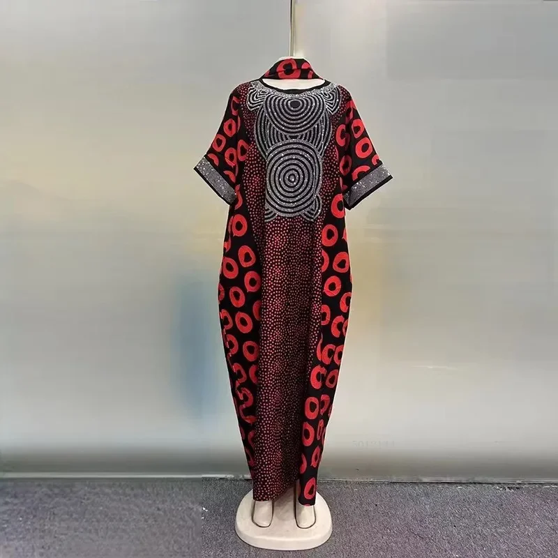 robe longue d'été ample pour femmes/dames, maxi, imprimé, manches courtes, abayas, style africain, nouvel arrivage 2025