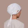 Jersey coton musulman sous Hijab casquette avec trou d&rsquo;oreille couleur unie intérieur Hijab casquette Femme Musulman rond front sous-écharpe Bonnet