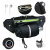 sport trail course ceinture taille sac hydratation jogging pochette bouteille d'eau fanny pack hommes femmes gymnastique fitness cyclisme argent ceinture sacs