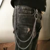 chaîne de ceinture en métal hiphop rock punk crochet pantalon pantalon taille lien portefeuille en métal chaîne porte clés anneau clip porte clés bijoux