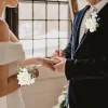 décoration florale de poignet de mariage, bracelet en perles de rose en soie, fleurs à main, costume de marié, corsage, broche de fleur, cadeau de demoiselle d'honneur