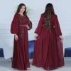 en 2025, abayas pour femmes musulmanes à dubaï. abayas arabe, robes de soirée à la mode avec strass et ceinture, robes longues.