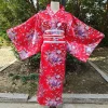 costume de cosplay kimono japonais traditionnel, robe kimono élégante de style japonais sakura pour fille, imprimé floral asiatique