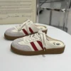 chaussures plates à enfiler pour femmes pour toutes les saisons – baskets plates décontractées à bout fermé, semelle souple antidérapante, chaussures polyvalentes d'intérieur/extérieur