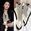 luxury2024square foulard en soie pour femmes 90*90hijab bandes de cheveux foulard femme satin châle ruban bandeau enveloppes de mode