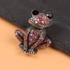 strass grenouille crapaud broche mode petit animal broche rétro style européen et américain corsage bijoux broches