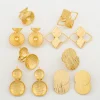ensemble de bijoux en plaqué or 18 pour femmes, boucles d'oreilles et matiques, design de dubaï, patients africains, bijoux de mariage, cadeau de fête, mode, nouveau