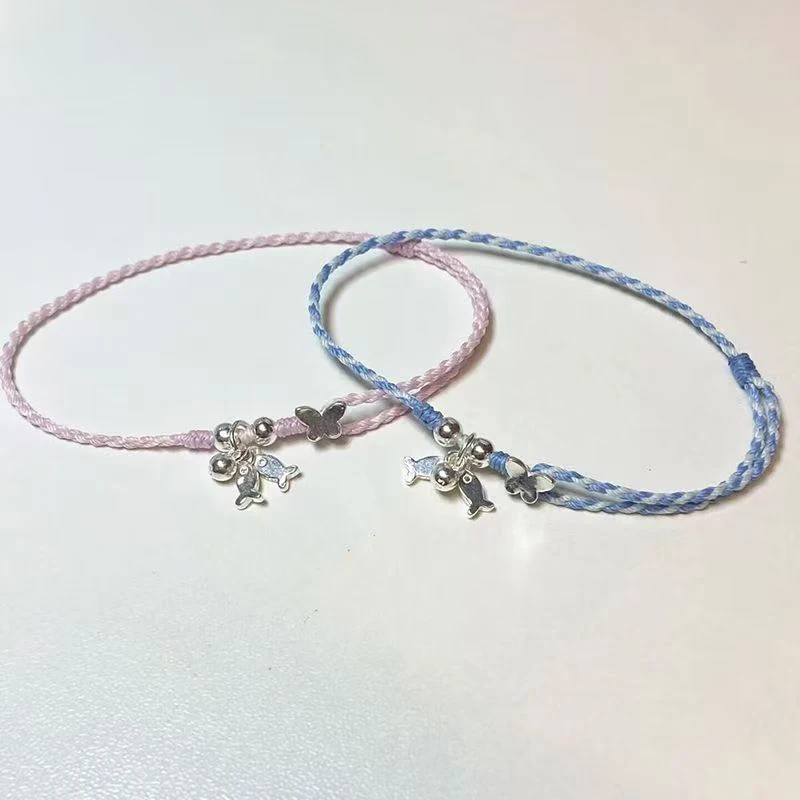 Fish Bracelet For Women Handmade Woven Colored Rope Boho Wrap Charm Bracelet Friendship Popular Jewelry Fish Bracelet For Women Handmade Woven Colored Rope Boho Wrap Charm Bracelet Friendship Popular Jewelry