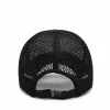 Été noir réglable sport chapeaux casquettes de baseball respirant snapback chapeaux pêche casquettes de baseball casquette en maille décontracté sport chapeaux casquette