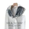 foulard en soie pure pour femmes, carré léger en crêpe de chine, enveloppe de protection solaire polyvalente à la mode, printemps et été