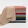 nouveau medina soie mousseline de soie hijab écharpe pour femmes châles musulmans foulard enveloppes poka mousseline de soie hijab haedband ramadan islamique turban