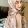hijab plissé en satin et mousseline de soie pour femme musulmane, Écharpe de luxe, bandana, bandeau de sauna, châle chic, turban