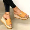femmes pantoufles tendance femmes chaussures compensées antidérapant confortable plage sandales grande taille femmes chaussures sandalias de mujer verano 2025