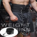Ceinture de musculation avec chaîne en métal parfaite pour l&rsquo;haltérophilie et l&rsquo;entraînement