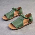 Femmes chaussures plates sandales mode rétro chaussures décontracté marche chaussures d&rsquo;été femme tendance chaussures 2025 marque de créateur plage Zapatos femme