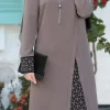 ensemble deux pièces pour femmes arabes du moyen orient, nouveau style, abaya de dubaï, vêtements musulmans, tenues à la mode pour dames d'asie du sud est