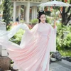 robe traditionnelle chinoise hanfu moderne pour femmes, kimonos mujer, style de la dynastie tang, hanbok cosplay, robe de princesse féerique, costume blanc