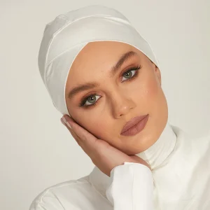 Hijab musulman croisé sur le front pour femmes, casquettes en jersey, document solide, couverture intérieure extensible, écharpe en jersey islamique pour le cou, turban instantané