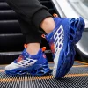 baskets à lame respirante pour hommes, chaussures de sport high street, chaussures de loisirs de marque, chaussures de marche à absorption des chocs, chaussures fabriquées