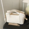Sac à main noir pour femmes, sac classique à motif Lichee, sac à bandoulière de qualité, pochette en cuir Pu, fourre-tout de grande capacité