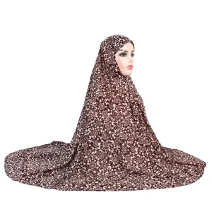 Extra grande taille doux imprimé XXXL musulman prier Hijab Amira tirer sur écharpe islamique enveloppement de tête Khimar Eid Djellaba foulard Niqab nouveau