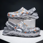 Sandales plates hommes chaussures EVA pantoufles jardin plate-forme sandales homme été sandales nouvelles hommes baskets en plein air tongs maison sabots