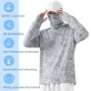 chemise de pêche à capuche, masque d'été, tissu de performance, sweat à capuche d'extérieur, matériau léger, maillot de protection solaire