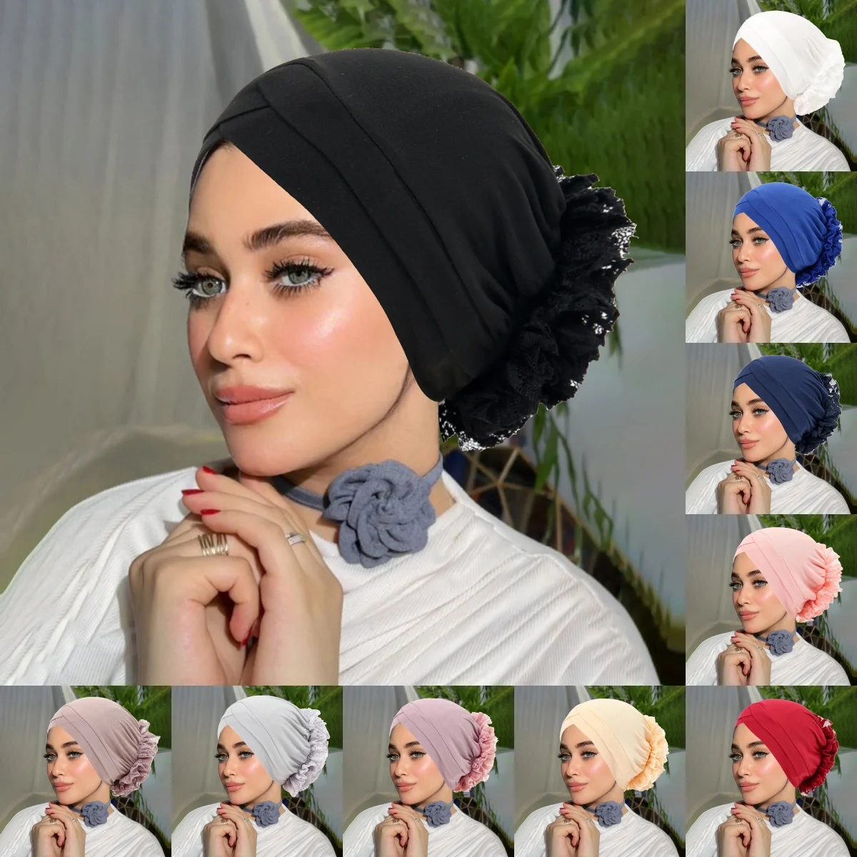 Femmes musulmanes Hijab Cancer chimio casquettes fleur Turban casquette perte de cheveux foulard à la mode dames Hijabs Bonnet chapeaux Femmes musulmanes Hijab Cancer chimio casquettes fleur Turban casquette perte de cheveux foulard à la mode dames Hijabs Bonnet chapeaux